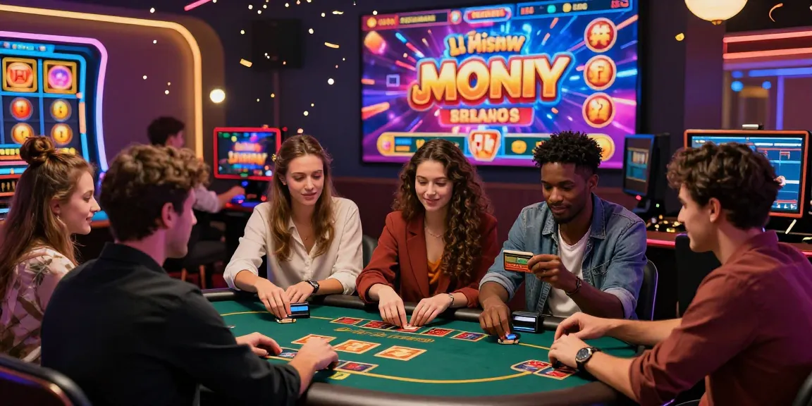 Expérience de casino en ligne avec des amis profitant de jeux et de jackpots dans une ambiance festive.