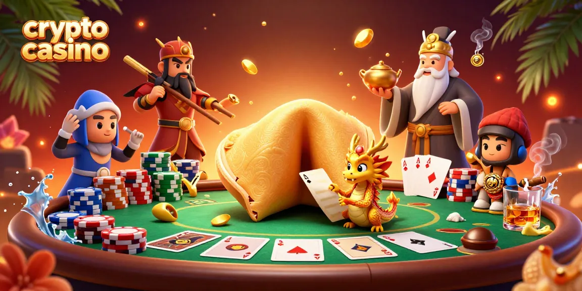 Jouez au crypto casino avec un dragon sage et une ambiance festive en 3D.