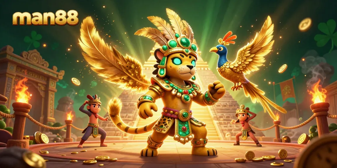 Engage with man88's immersive casino experience featuring dynamic 3D characters and vibrant gaming elements.