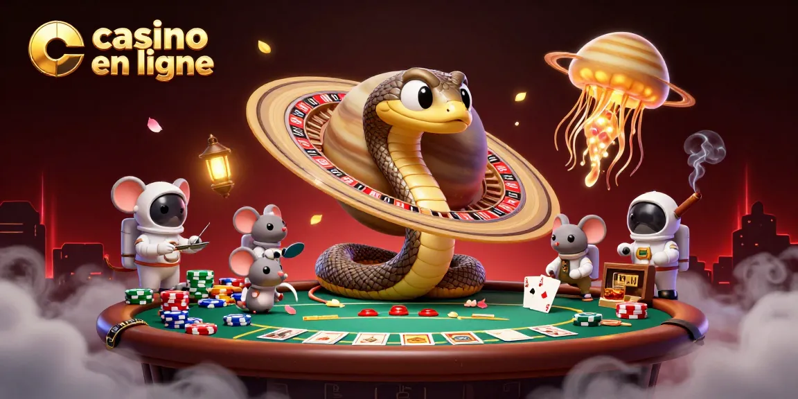 Visualisez l'univers des jeux avec casino en ligne, où les astronautes parient sur les anneaux de Saturne.